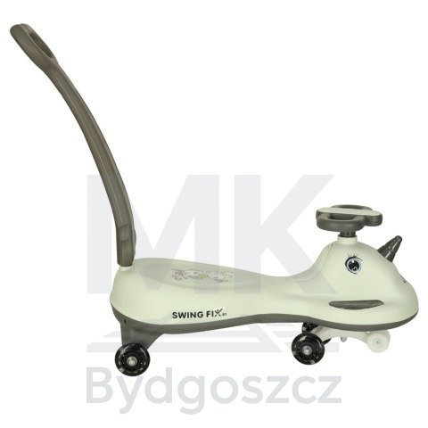 Jeździk grawitacyjny LED Swing FIX S1 skuter z rączką szary max 65kg Jeździk grawitacyjny LED Swing FIX S1 skuter z rączką szary max 65kg