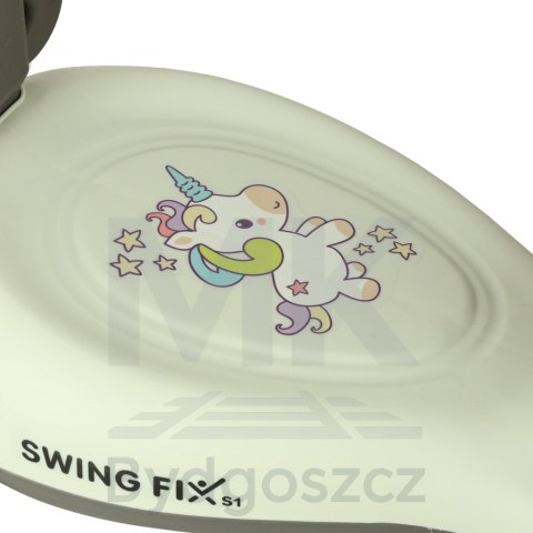 Jeździk grawitacyjny LED Swing FIX S1 skuter z rączką szary max 65kg Jeździk grawitacyjny LED Swing FIX S1 skuter z rączką szary max 65kg
