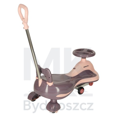 Jeździk grawitacyjny LED Swing FIX S2 skuter z rączką fioletowy max 100kg Jeździk grawitacyjny LED Swing FIX S2 skuter z rączką fioletowy max 100kg