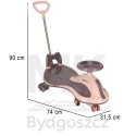 Jeździk grawitacyjny LED Swing FIX S2 skuter z rączką fioletowy max 100kg