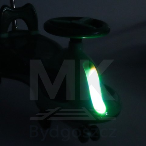 Jeździk grawitacyjny LED Swing FIX S2 skuter z rączką zielony max 100kg Jeździk grawitacyjny LED Swing FIX S2 skuter z rączką zielony max 100kg
