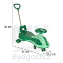 Jeździk grawitacyjny LED Swing FIX S2 skuter z rączką zielony max 100kg