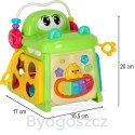 Kostka edukacyjna sorter z pianinkiem krokodyl 4w1