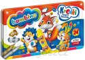 Kredki w metalowym pudełku 24 kolory + temperówka BAMBINO