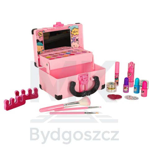 Kuferek zestaw kosmetyków do makijażu i paznokci makeup kosmetyki cienie lakiery walizka Kuferek zestaw kosmetyków do makijażu i paznokci makeup kosmetyki cienie lakiery walizka