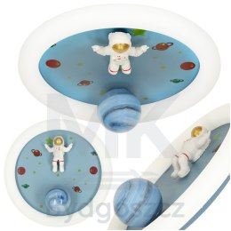 Lampa LED sufitowa plafon do pokoju dziecięcego ściemniana LUMELA + pilot astronauta