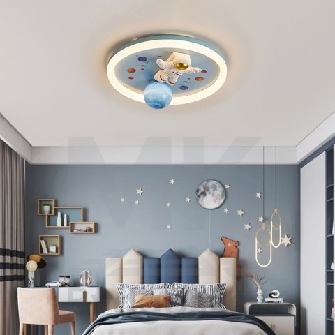 Lampa LED sufitowa plafon do pokoju dziecięcego ściemniana LUMELA + pilot astronauta Lampa LED sufitowa plafon do pokoju dziecięcego ściemniana LUMELA + pilot astronauta