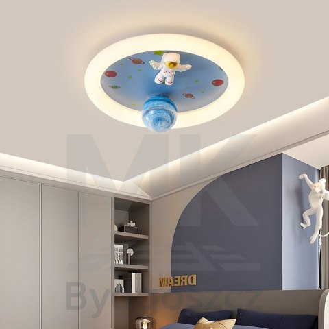 Lampa LED sufitowa plafon do pokoju dziecięcego ściemniana LUMELA + pilot astronauta Lampa LED sufitowa plafon do pokoju dziecięcego ściemniana LUMELA + pilot astronauta