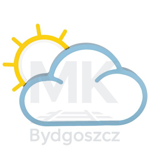Lampa LED sufitowa plafon do pokoju dziecięcego ściemniana LUMELA + pilot chmurka niebieska Lampa LED sufitowa plafon do pokoju dziecięcego ściemniana LUMELA + pilot chmurka niebieska