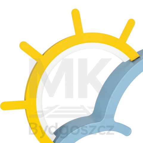 Lampa LED sufitowa plafon do pokoju dziecięcego ściemniana LUMELA + pilot chmurka niebieska Lampa LED sufitowa plafon do pokoju dziecięcego ściemniana LUMELA + pilot chmurka niebieska