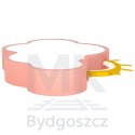 Lampa LED sufitowa plafon do pokoju dziecięcego ściemniana LUMELA + pilot chmurka różowa