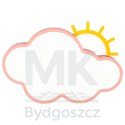 Lampa LED sufitowa plafon do pokoju dziecięcego ściemniana LUMELA + pilot chmurka różowa