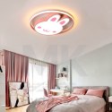 Lampa LED sufitowa plafon do pokoju dziecięcego ściemniana LUMELA + pilot króliczek