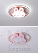 Lampa LED sufitowa plafon do pokoju dziecięcego ściemniana LUMELA + pilot króliczek
