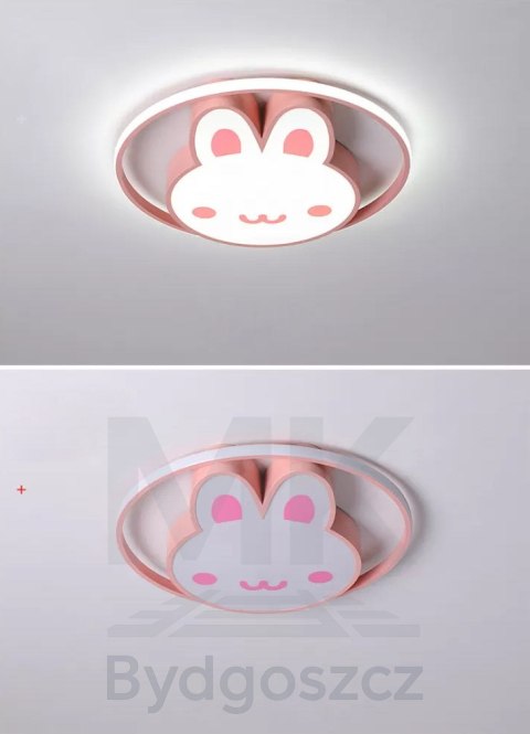 Lampa LED sufitowa plafon do pokoju dziecięcego ściemniana LUMELA + pilot króliczek Lampa LED sufitowa plafon do pokoju dziecięcego ściemniana LUMELA + pilot króliczek