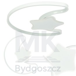 Lampa LED sufitowa plafon do pokoju dziecięcego ściemniana LUMELA + pilot księżyc biała