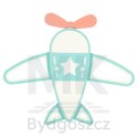 Lampa LED sufitowa plafon do pokoju dziecięcego ściemniana LUMELA + pilot samolot
