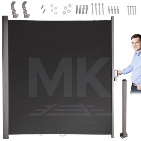 Markiza boczna tarasowa LUARO parawan zwijana 160 x 300 cm Markiza boczna tarasowa LUARO parawan zwijana 160 x 300 cm