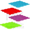 Mata sensoryczna puzzle montessori do masażu stóp 8 elementów kolorowe