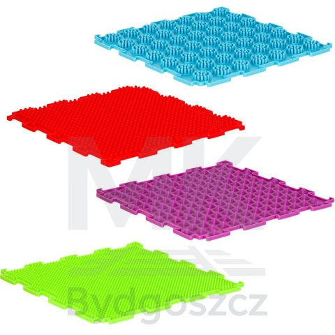 Mata sensoryczna puzzle montessori do masażu stóp 8 elementów kolorowe Mata sensoryczna puzzle montessori do masażu stóp 8 elementów kolorowe