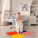 Mata sensoryczna puzzle montessori do masażu stóp 8 elementów kolorowe
