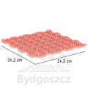 Mata sensoryczna puzzle montessori do masażu stóp 8 elementów kolorowe