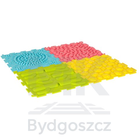 Mata sensoryczna puzzle montessori do masażu stóp 8 elementów pastelowe Mata sensoryczna puzzle montessori do masażu stóp 8 elementów pastelowe