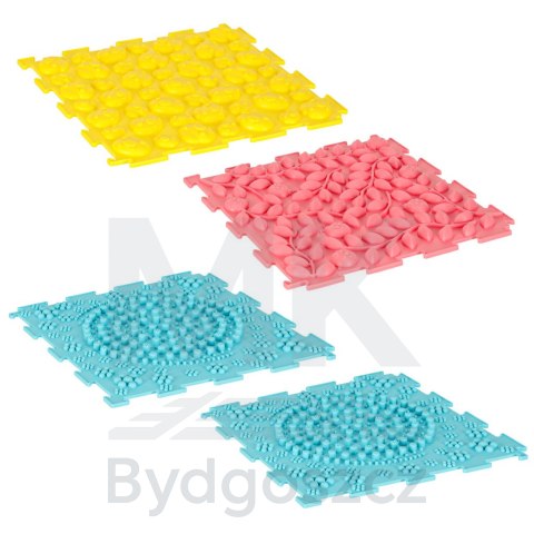 Mata sensoryczna puzzle montessori do masażu stóp 8 elementów pastelowe Mata sensoryczna puzzle montessori do masażu stóp 8 elementów pastelowe