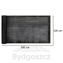 Osłona balkonowa LUARO mata maskująca siatka cieniująca na balkon taras 150g/m2 105x500cm UV