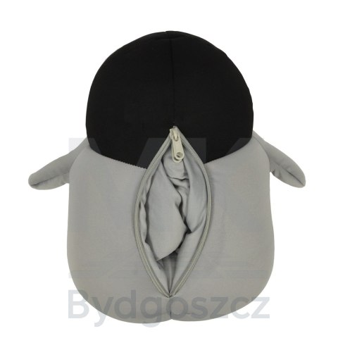 Poduszka podróżna 2w1 rogal pod kark do samochodu samolotu maskotka pingwin Poduszka podróżna 2w1 rogal pod kark do samochodu samolotu maskotka pingwin