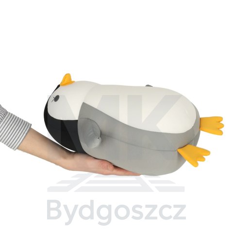 Poduszka podróżna 2w1 rogal pod kark do samochodu samolotu maskotka pingwin Poduszka podróżna 2w1 rogal pod kark do samochodu samolotu maskotka pingwin