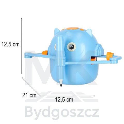 Robot edukacyjny interaktywny nauka rysowania pisania zestaw fiszki mazaki niebieski Robot edukacyjny interaktywny nauka rysowania pisania zestaw fiszki mazaki niebieski
