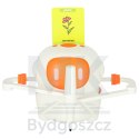 Robot edukacyjny interaktywny nauka rysowania pisania zestaw fiszki mazaki pomarańczowy