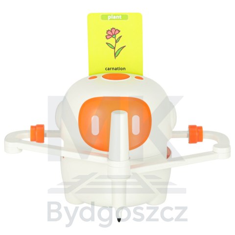 Robot edukacyjny interaktywny nauka rysowania pisania zestaw fiszki mazaki pomarańczowy Robot edukacyjny interaktywny nauka rysowania pisania zestaw fiszki mazaki pomarańczowy