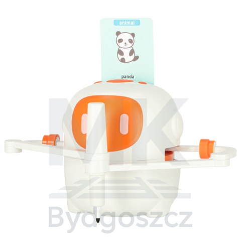 Robot edukacyjny interaktywny nauka rysowania pisania zestaw fiszki mazaki pomarańczowy Robot edukacyjny interaktywny nauka rysowania pisania zestaw fiszki mazaki pomarańczowy