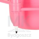 Robot edukacyjny interaktywny nauka rysowania pisania zestaw fiszki mazaki różowy