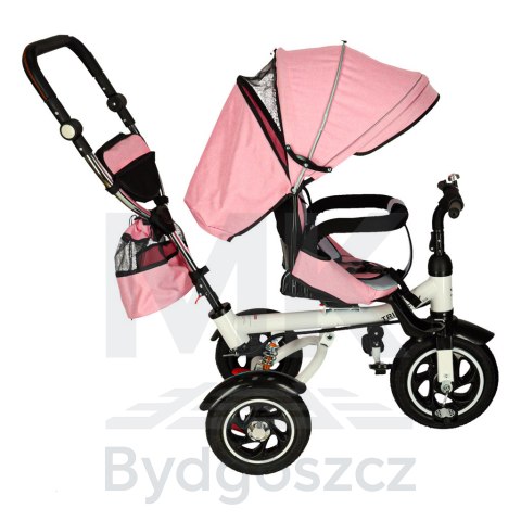 Rowerek trójkołowy Trike Fix V3 rower spacerówka 3w1 obracany 360 wolne koło różowy Rowerek trójkołowy Trike Fix V3 rower spacerówka 3w1 obracany 360 wolne koło różowy