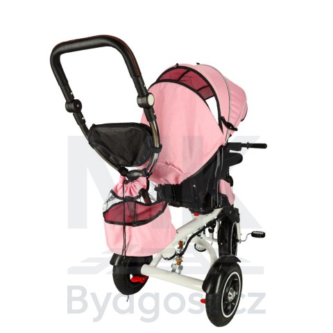 Rowerek trójkołowy Trike Fix V3 rower spacerówka 3w1 obracany 360 wolne koło różowy Rowerek trójkołowy Trike Fix V3 rower spacerówka 3w1 obracany 360 wolne koło różowy