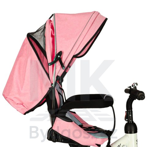 Rowerek trójkołowy Trike Fix V3 rower spacerówka 3w1 obracany 360 wolne koło różowy Rowerek trójkołowy Trike Fix V3 rower spacerówka 3w1 obracany 360 wolne koło różowy