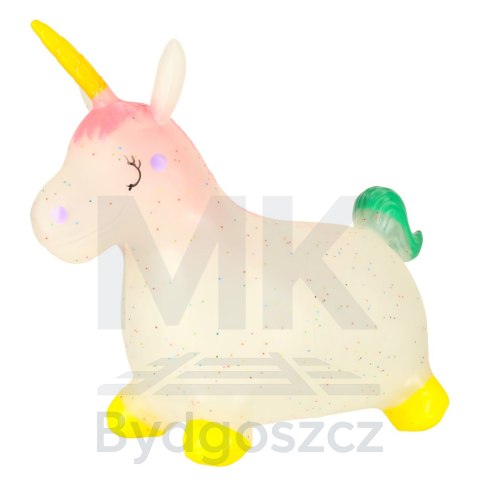 Skoczek dla dzieci do skakania z pompką gumowy jednorożec Skoczek dla dzieci do skakania z pompką gumowy jednorożec
