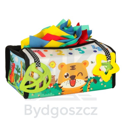 Sorter pudełko z chusteczkami sensoryczne montessori mata 2w1 Sorter pudełko z chusteczkami sensoryczne montessori mata 2w1