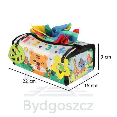 Sorter pudełko z chusteczkami sensoryczne montessori mata 2w1 Sorter pudełko z chusteczkami sensoryczne montessori mata 2w1