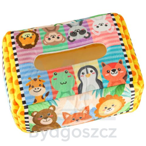 Sorter pudełko z chusteczkami sensoryczne montessori pluszowe cyfry litery Sorter pudełko z chusteczkami sensoryczne montessori pluszowe cyfry litery