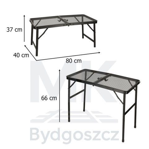 Stół stolik turystyczny LUARO kempingowy cateringowy składany 80 x 40 x 66 x 37 cm Stół stolik turystyczny LUARO kempingowy cateringowy składany 80 x 40 x 66 x 37 cm