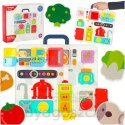 Tablica manipulacyjna sensoryczna montessori kuchnia zegar światło dźwięk