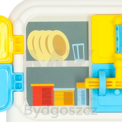 Tablica manipulacyjna sensoryczna montessori kuchnia zegar światło dźwięk Tablica manipulacyjna sensoryczna montessori kuchnia zegar światło dźwięk
