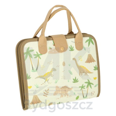 Tablica manipulacyjna sensoryczna montessori walizka dinozaury Tablica manipulacyjna sensoryczna montessori walizka dinozaury