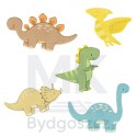 Tablica manipulacyjna sensoryczna montessori walizka dinozaury