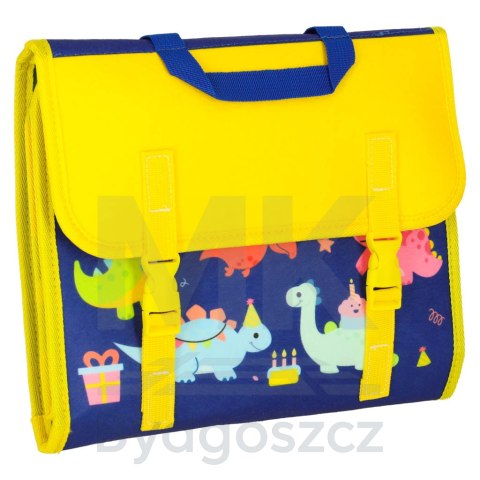 Tablica manipulacyjna sensoryczna montessori walizka plecak niebieska Tablica manipulacyjna sensoryczna montessori walizka plecak niebieska