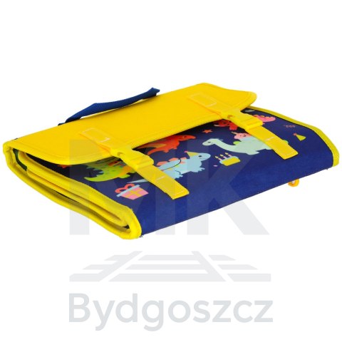 Tablica manipulacyjna sensoryczna montessori walizka plecak niebieska Tablica manipulacyjna sensoryczna montessori walizka plecak niebieska